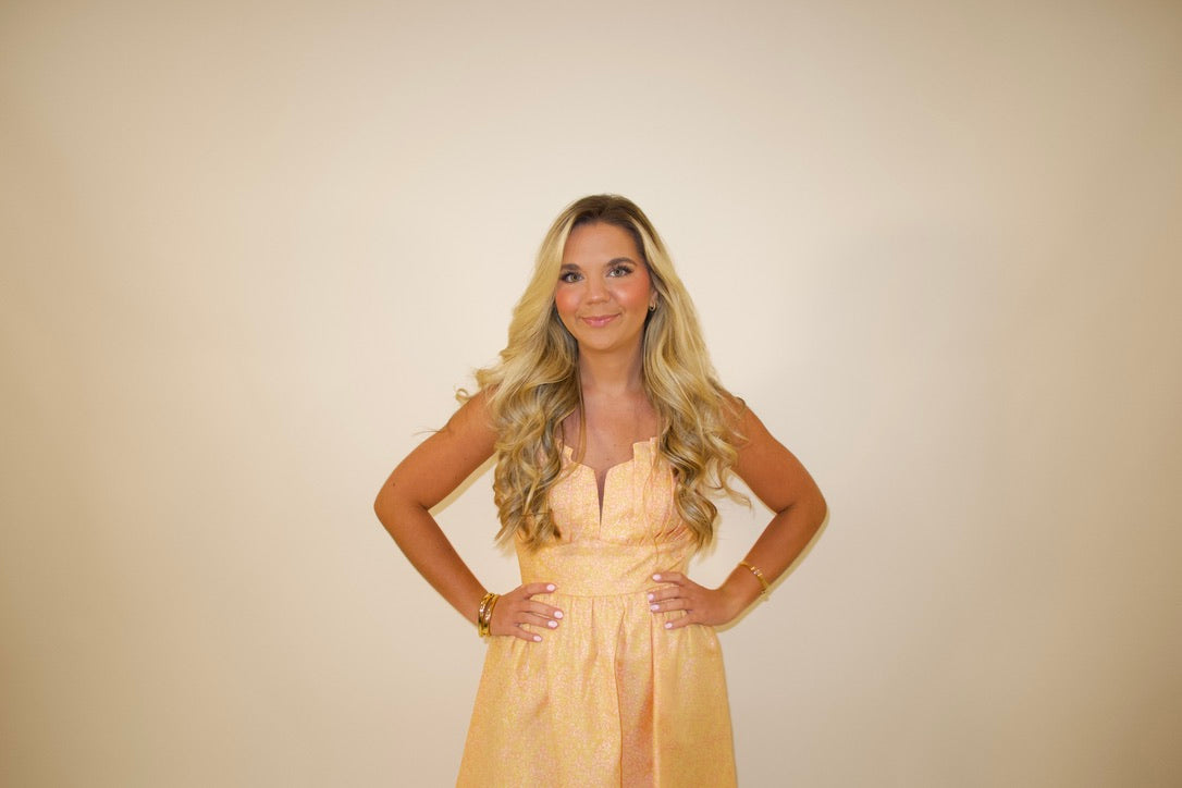 Petal Jacquard Mini Dress