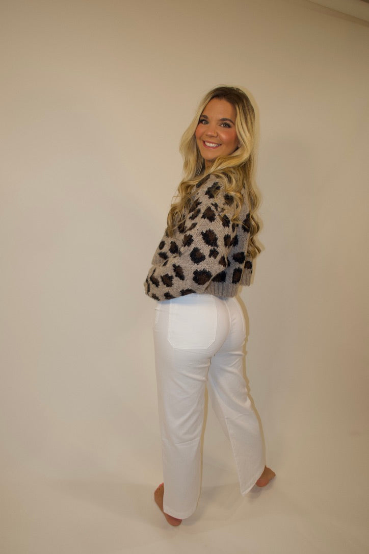 Shoreline Crop Pants Off White