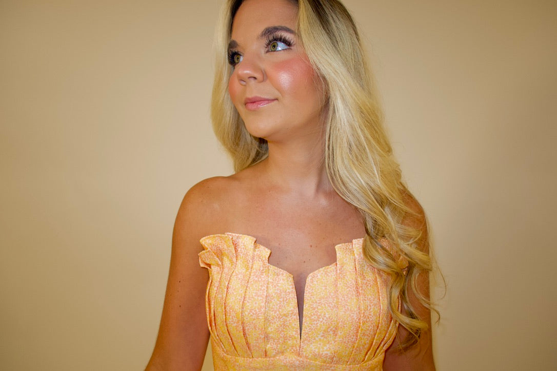Petal Jacquard Mini Dress