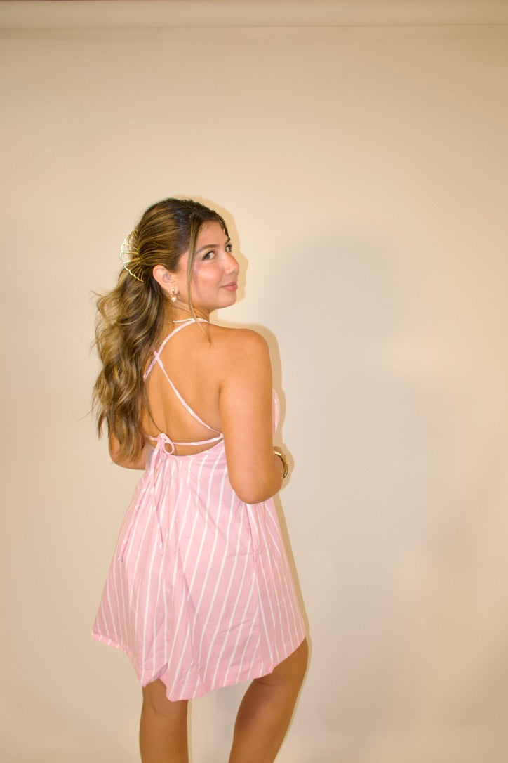 Seaside Stripe Mini Dress