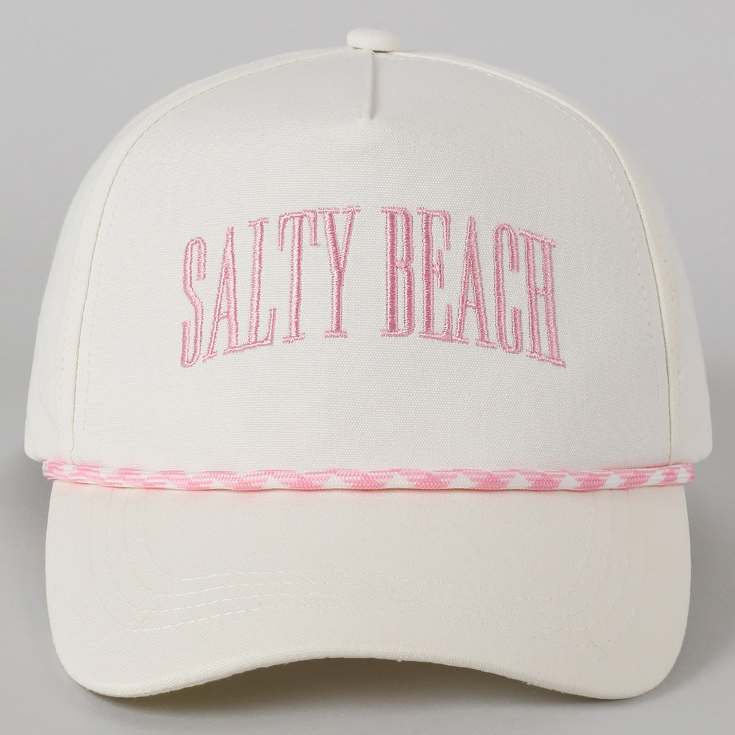 Salty Beach Trucker Hat Pink