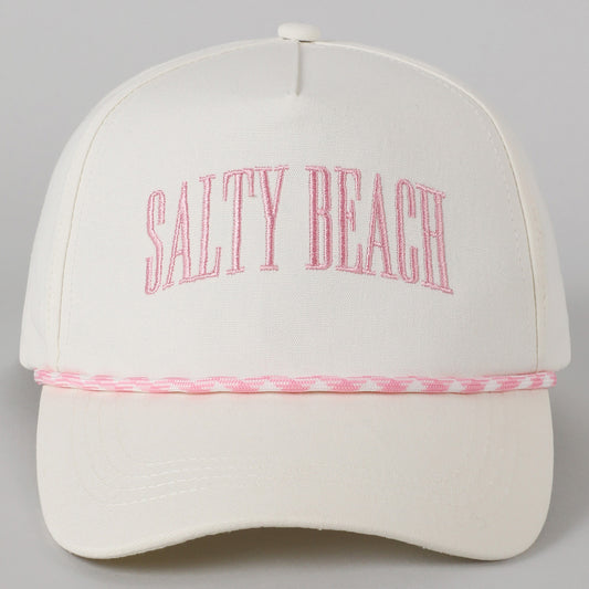 Salty Beach Trucker Hat Pink