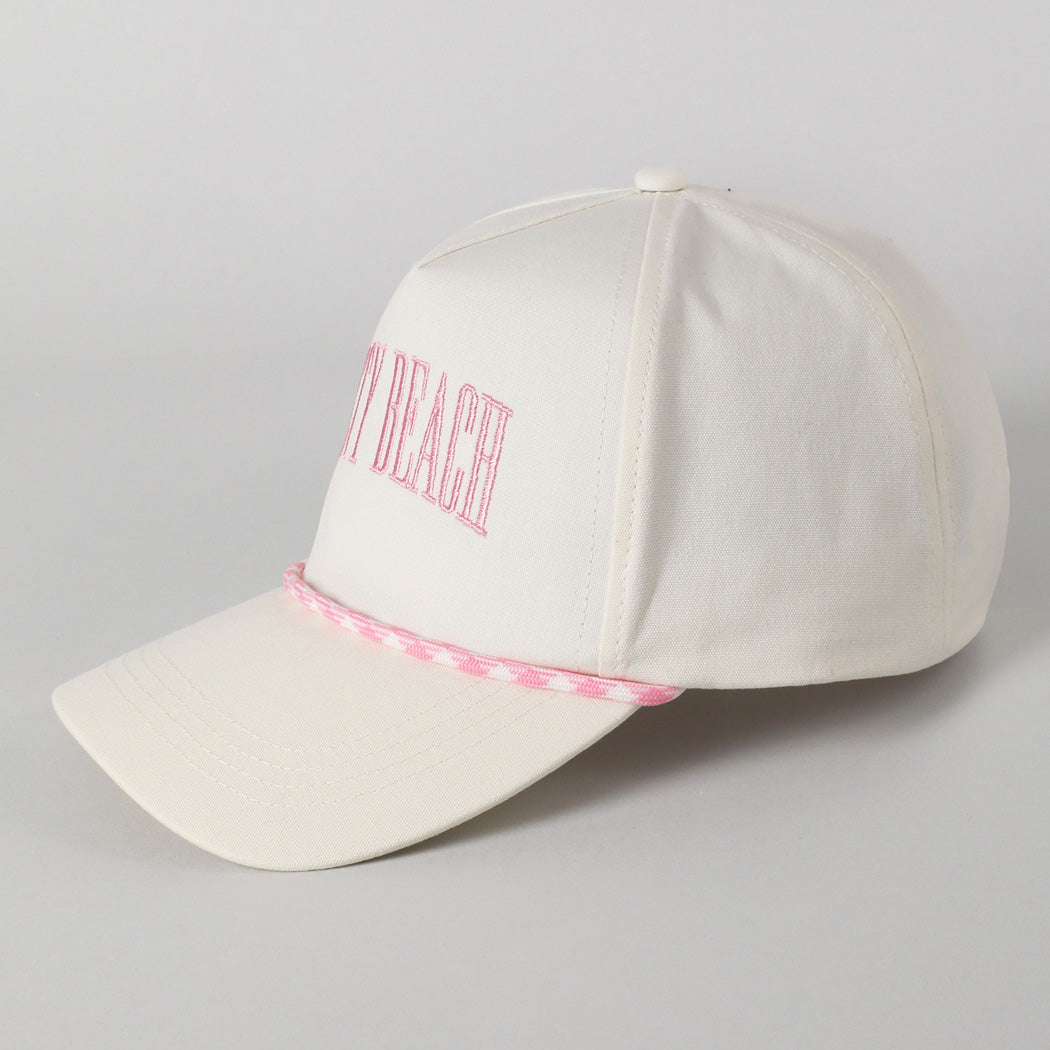Salty Beach Trucker Hat Pink